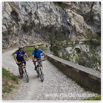 Mountainbiker, Gardasee